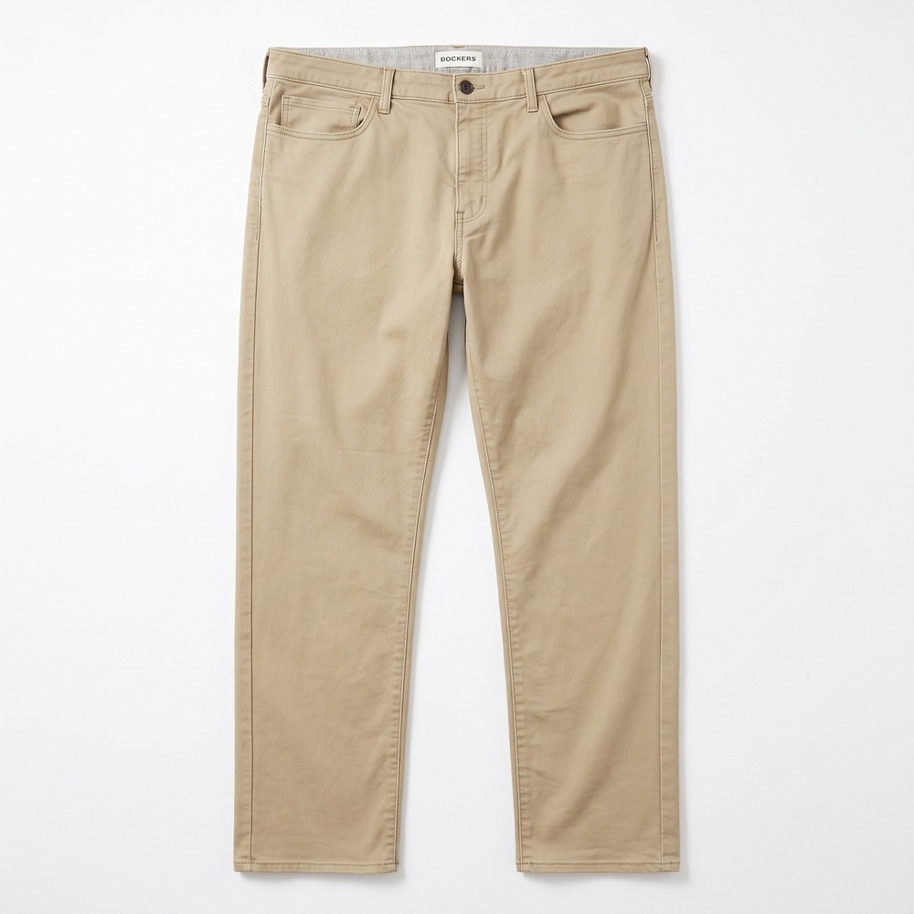 Dockers 42x30 Tan Khakis Straight Fit Pants Mens Casual Preppy Classic